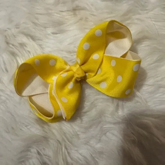 Bright Yellow & White Polka Dot 5