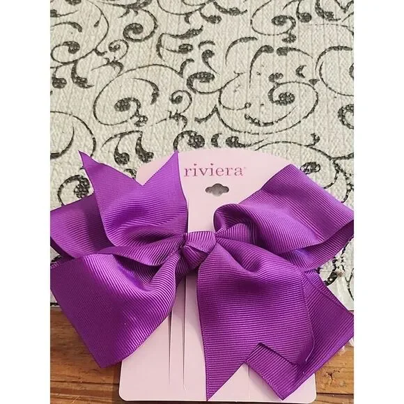 Riviera Vibrant Violet Grosgrain Bow