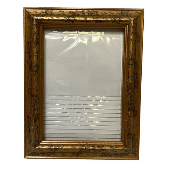 Floral Gilt Wood Photo Frame for 5x7