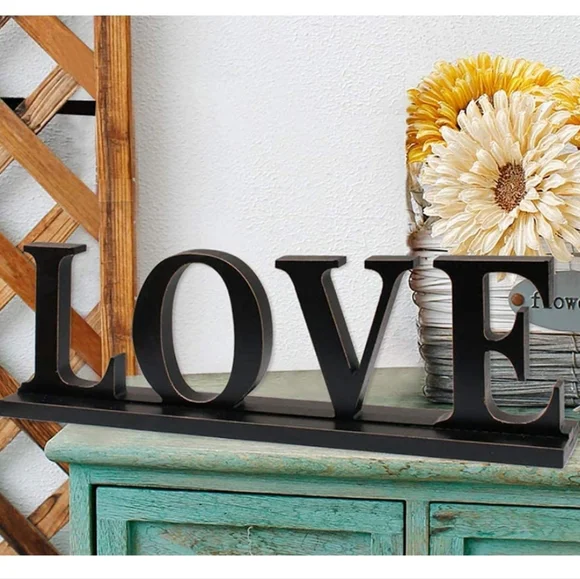 LOVE Wooden Photo / Card Holder Home Decor