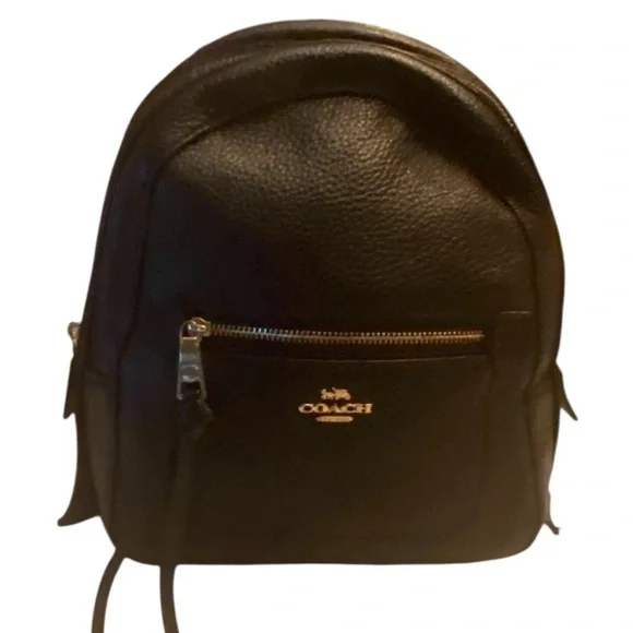 Coach Pebble Leather Andi Backpack Black F30530