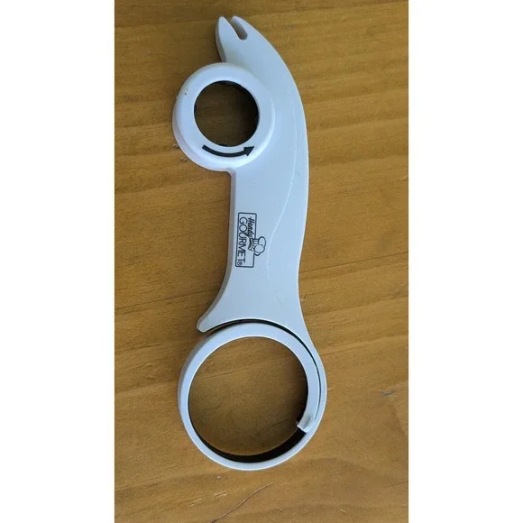Handy Gourmet Multi Purpose Jar and Bottle Opener White JHK-1808 Kitchen Tool