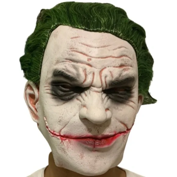“Not Clown- Joker “Adult Halloween Vinyl Mask