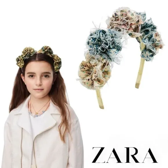 ZARA Kids | Ecru | FLORAL HEADBAND