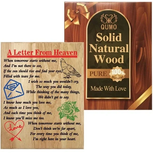 QUMO A LETTER FROM HEAVEN MEMORIAL‎ PLAQUE