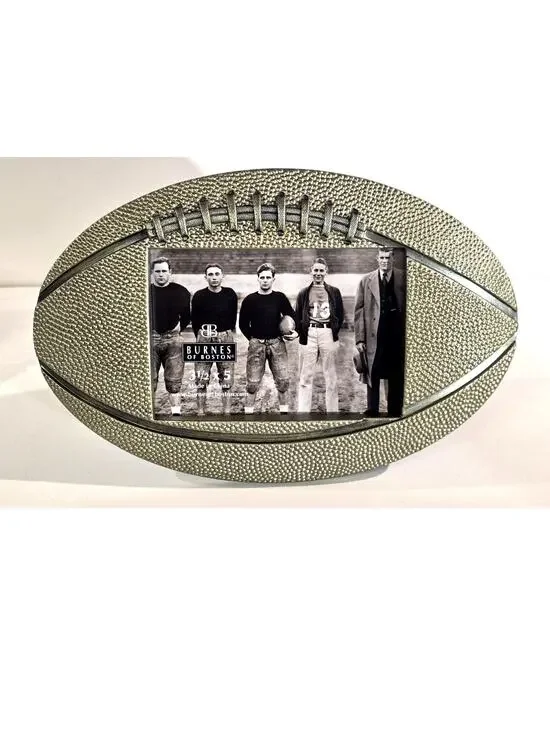 Burnes of Boston Antiqued Sport Bronze Football Photo Frame – 3.5