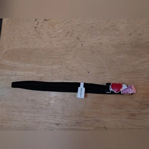 New girls elastic I love cheer headband