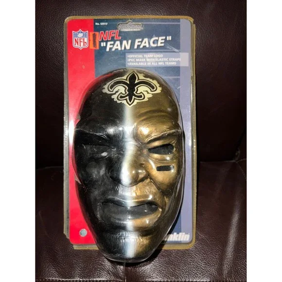 New ORLEANS SAINTS NFL Franklin Fan Face Mask, One Size Fits All