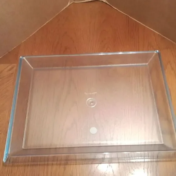 Vintage Tupperware Blue Watercolor Serving Rectangular Tray 15.5