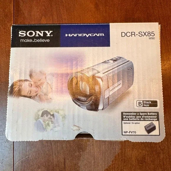 Sony Camcorder TESTED Black DCR-SX85 Handycam 70x Zoom 16GB Carl Zeiss Lens