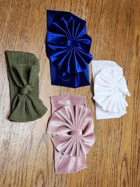 4 Large Hair Bows