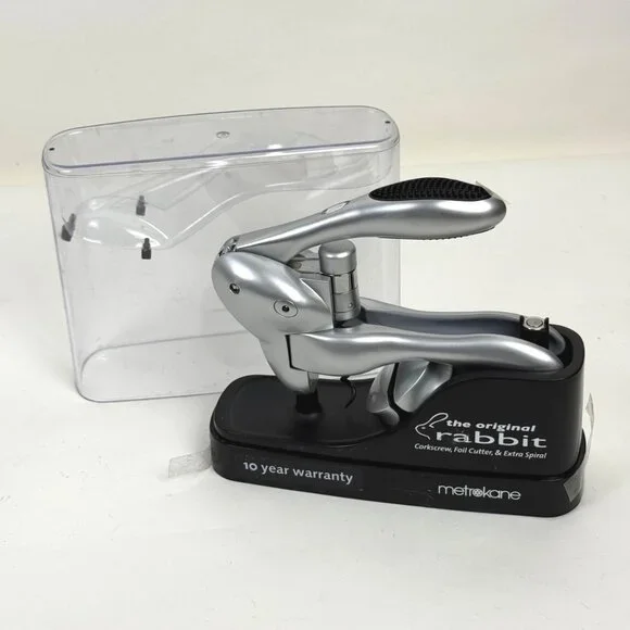 Metrokane The Original Rabbit Corkscrew Wine Opener Foil Cutter