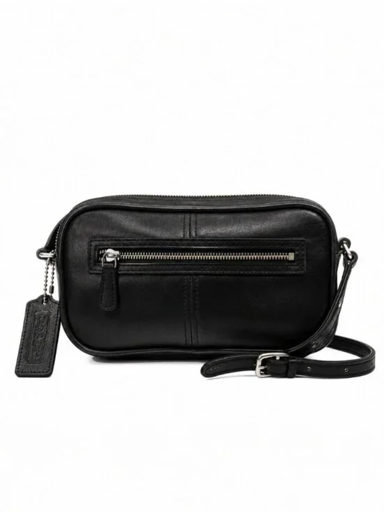 Vintage Coach 9589 Black Legacy West Mini Camera Crossbody Bag