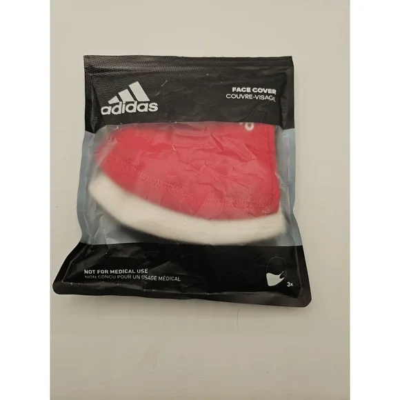 3-Pack Adidas Face Covers Facemasks Reusable Unisex - Size M/L