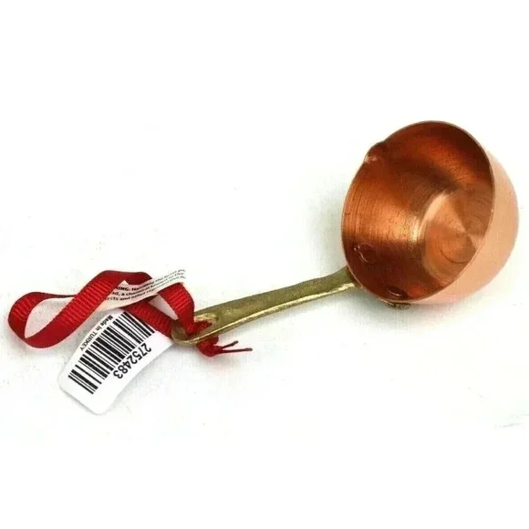 New Copper / Gold Stockpot Cooking Sauce Spoon Christmas Tree Ornaments