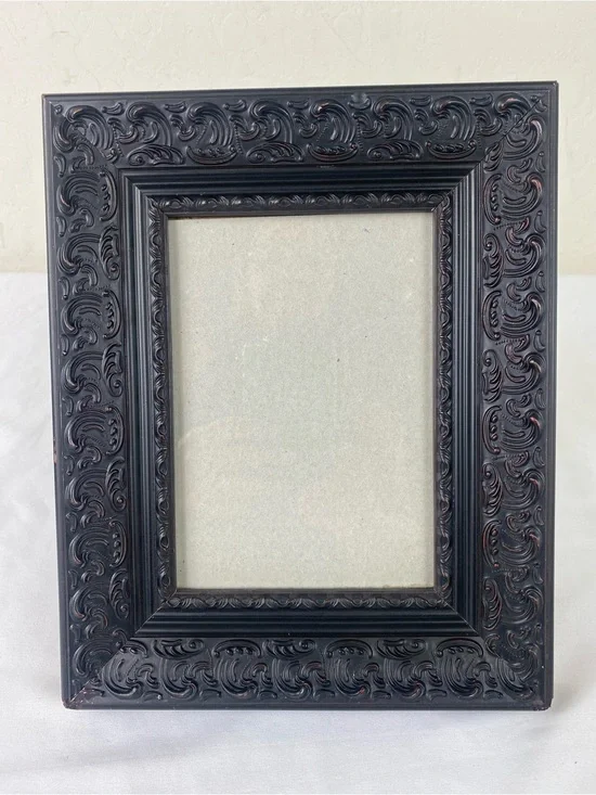 Ornate Black Decorative Picture Frame - Classic Home Accent