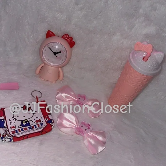 Cute Pink Hello Kitty Set