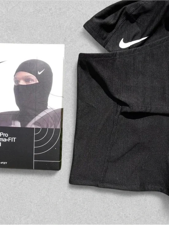 Nike Black Performance Balaclava with White Swoosh