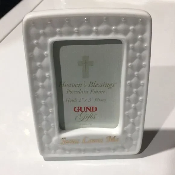 Jesus Loves Me Porcelain Photo Frame (2
