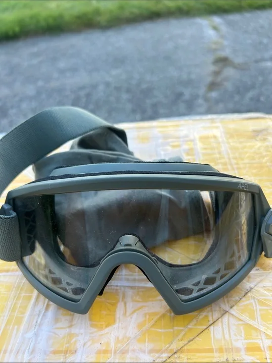 Apel Tactical Olive Green Protective Goggles