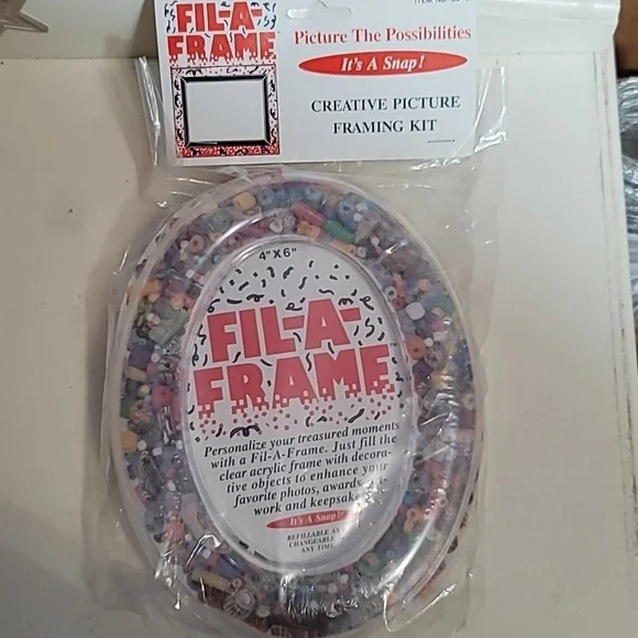 Vintage Picture Frame‎ Acrylic Fil-A-Frame (Craft Frames) (1990s) - Large
