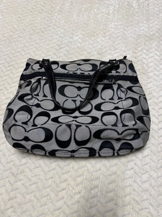 Coach Black and Gray Women's Bag