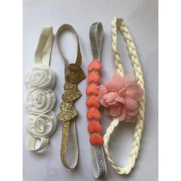 Set of 4 Baby Headbands