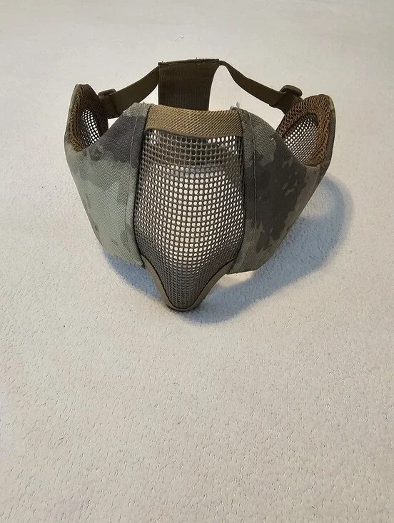 Unbranded Camo foldable tactical airsoft mask Paintball Skeet Shooting Hunting