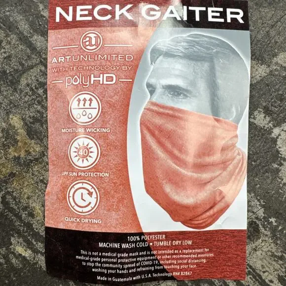 Poly HD- Neck Gaiter Mask 3pk MSRP $9.99 Each