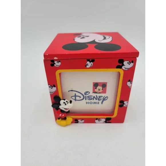 Enesco Disney Home Mickey Mouse Photo Cube and Trinket Storage Box