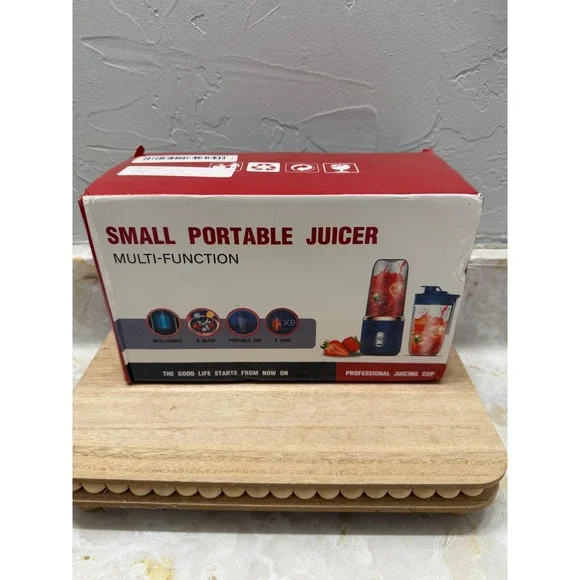Small Portable Juicer Multi-Function Personal Blender Blue 400ml 40W 1500mAh‎