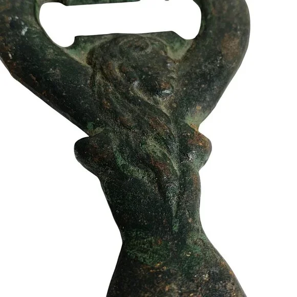 VTG Nude Lady Cast Iron 8