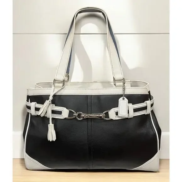 Y2K Coach F10521 Hamilton Leather Satchel Bag