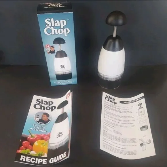 NIB Original Slap Chop Slicer Prep Chopper Stainless Steel Blade As Seen On TV