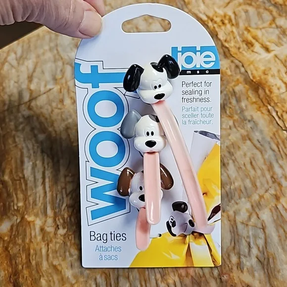 NEW Joie kitchen woof bag ties chip clips