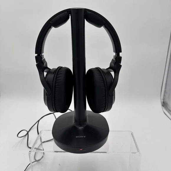 Sony RF400 Wireless Home Theater Headphones - Black - No Box, Used, Tested Works
