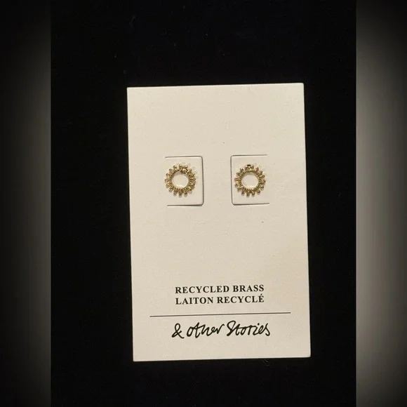 & Other Stories Circular Gold Earrings