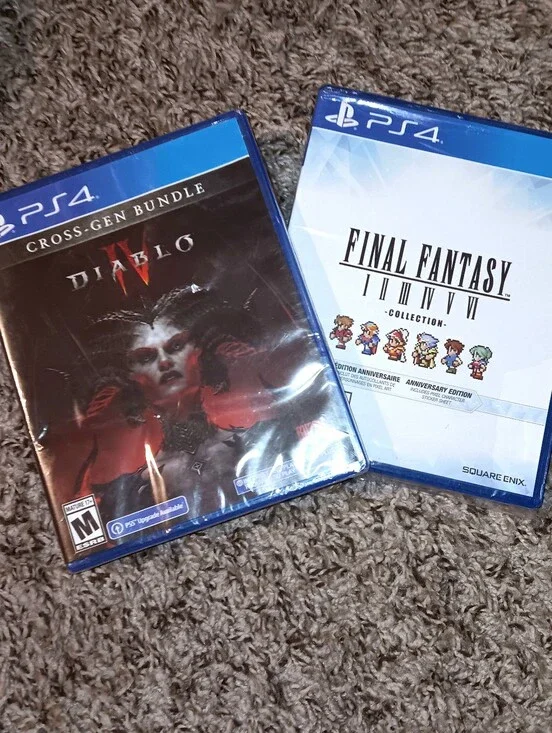 Sony PS4 Games Bundle Diablo IV and Final Fantasy 1-6 Collection
