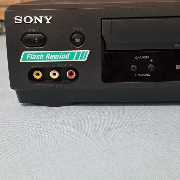 Sony SLV-N500 Hi-Fi Stereo VHS VCR Video Cassette Recorder Flash Rewind Black
