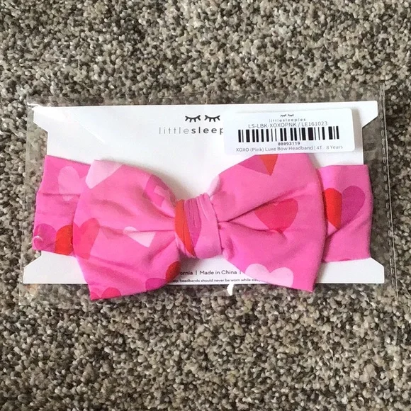Price⬇️🆕Little Sleepies Girls XOXO Luxe Soft & Stretchy Bow Headband