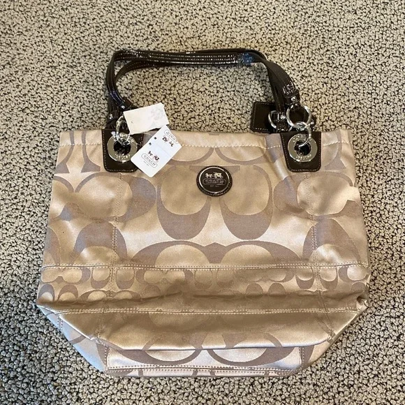 NWT Coach Sateen Tote Bag — Perfect for work or travel!