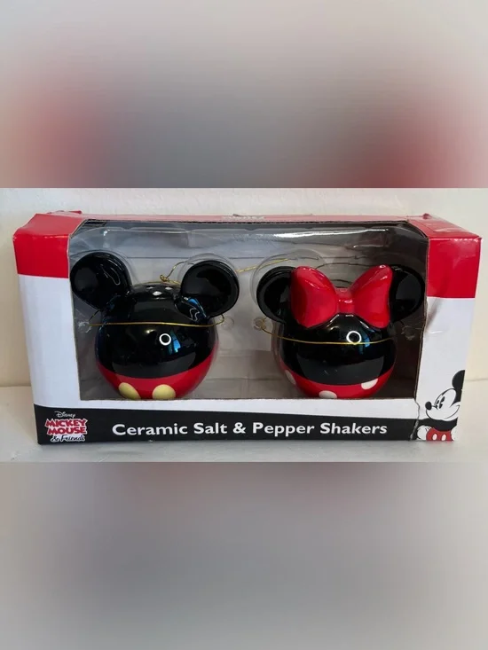 DISNEY MICKEY & MINNIE SALT & PEPPER SHAKERS
