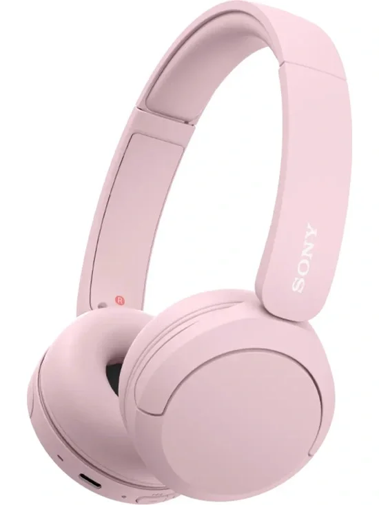 Sony Light Pink Over-Ear Bluetooth Headphones