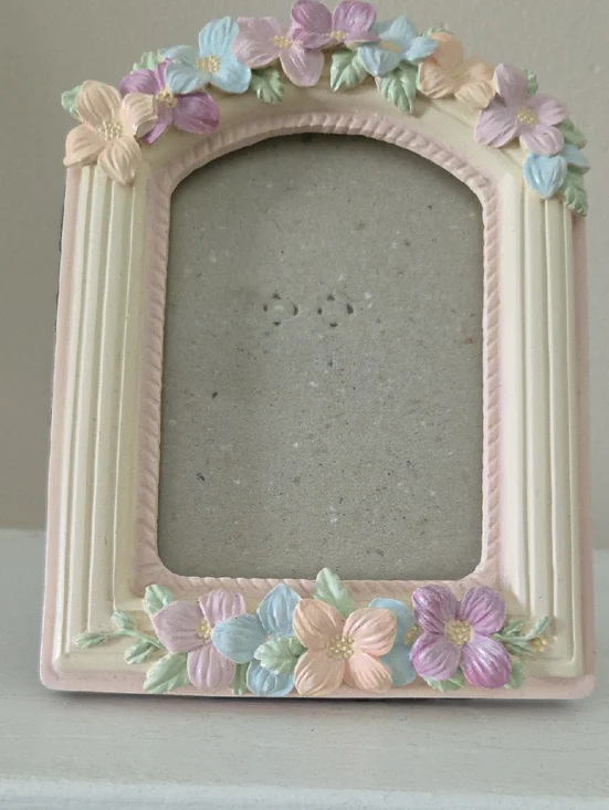 Floral Ceramic Photo Frame