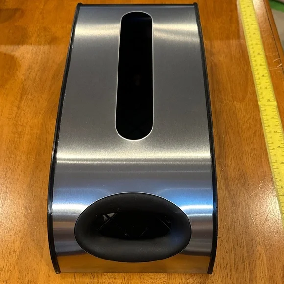 Simple human Stainless Steel Plastic Bag Holder. Wall hanging.