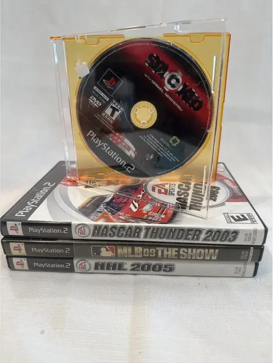 Sony PlayStation 2 Sports Game Lot of 4: MLB 09 The Show, NASCAR Thunder 2003, 2