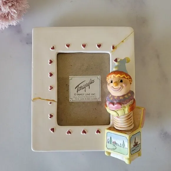 Terragrafics Picture Frame 90s vintage clown jack in the box