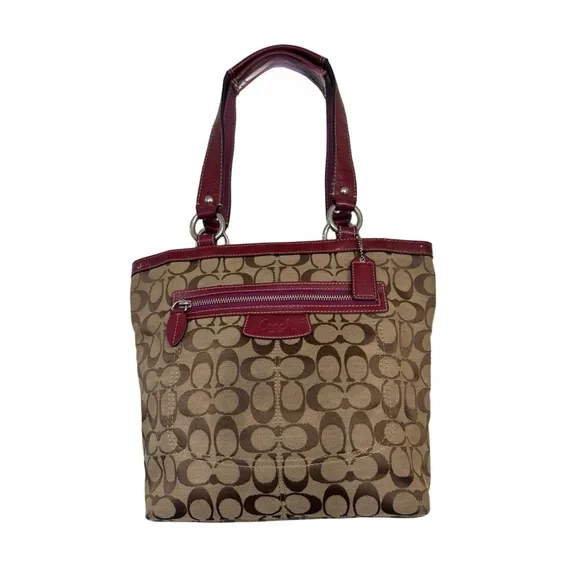 Coach Hampton Leather Signature Collection Tote