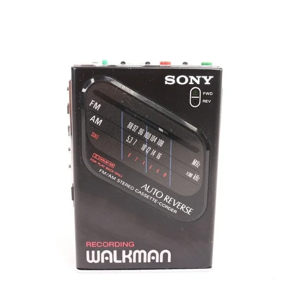 VTG Sony Walkman WM-F200II Cassette Player For Parts FM/AM Stereo Auto Reverse