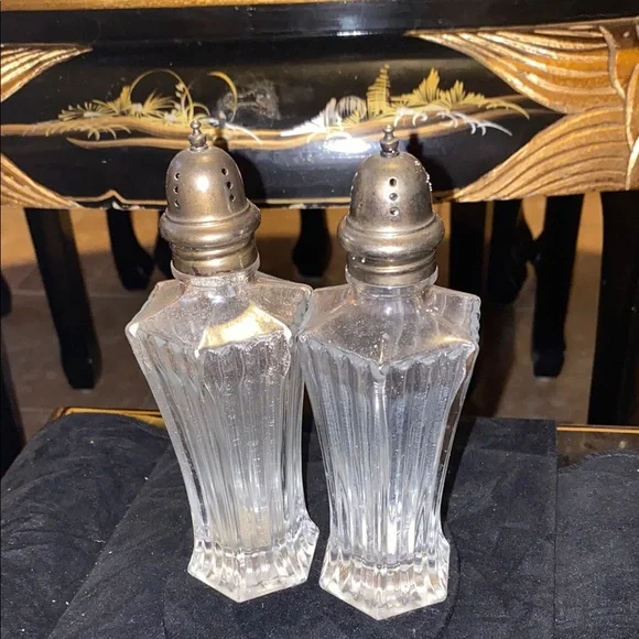 Vintage Mikasa Crystal Salt and Pepper Shakers